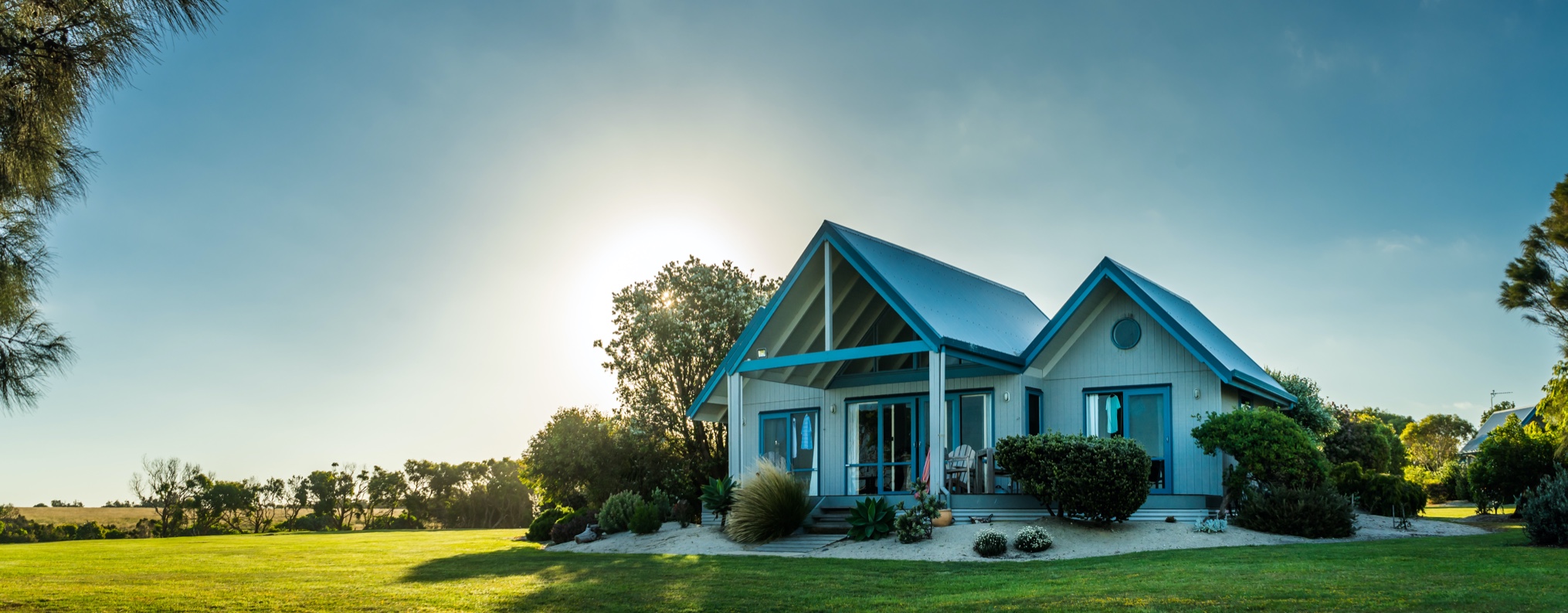 house and front lawn